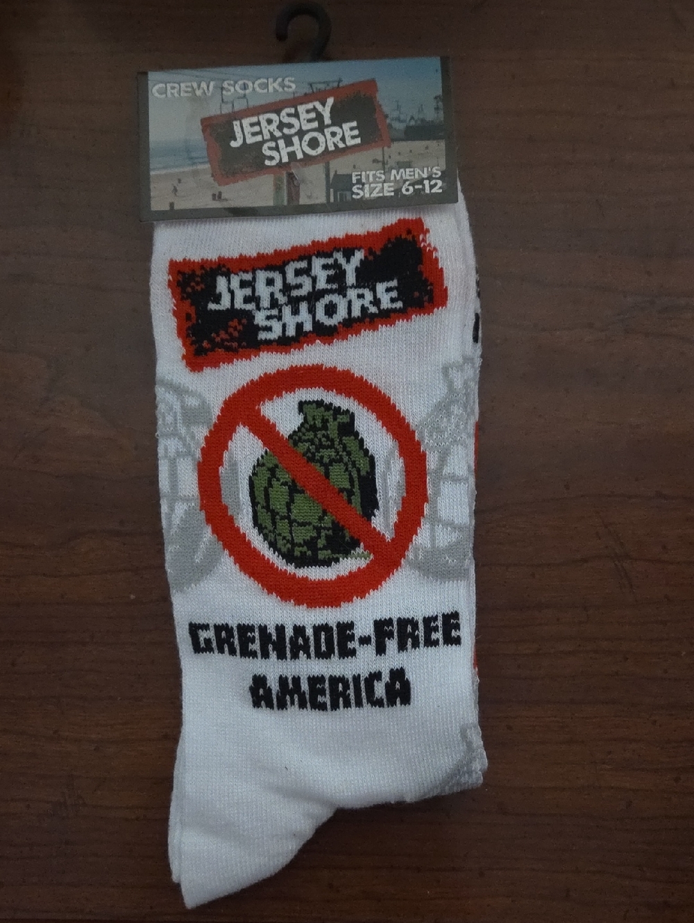 White Crew Socks - Grenade-Free America